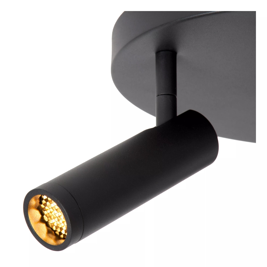 Lucide 22974/13/30 - Точково осветително тяло GRADO 3xGU10/40W/230V черно