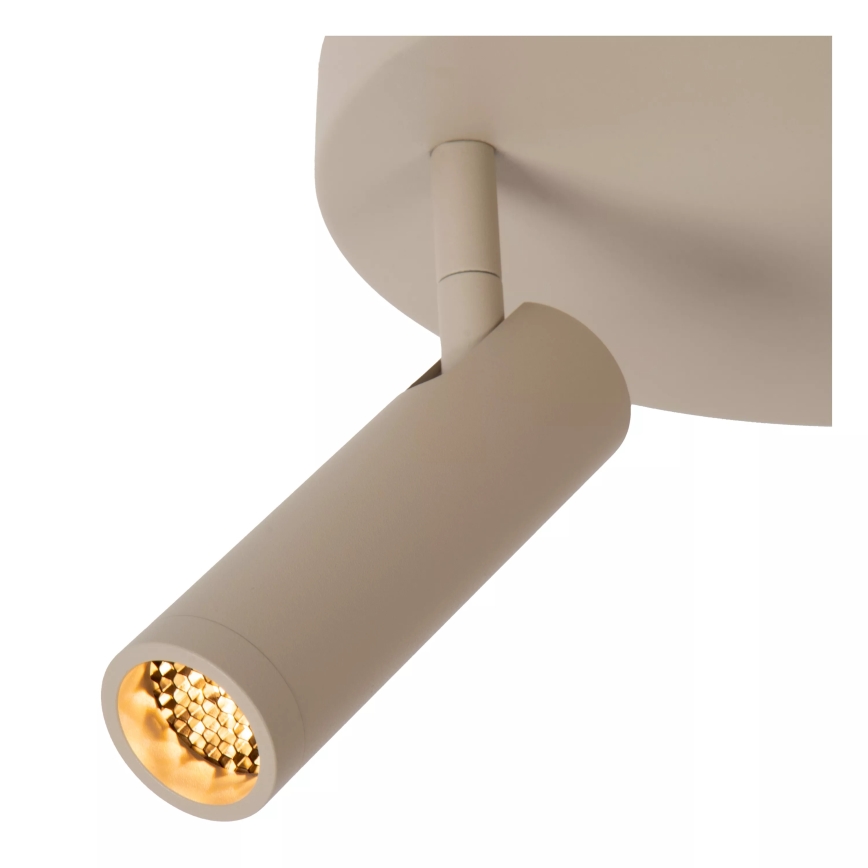 Lucide 22974/13/41 - Точково осветително тяло GRADO 3xGU10/40W/230V бежово