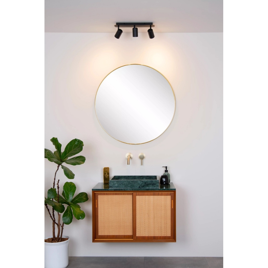 Lucide 26958/15/30 - LED Димируем баня спот LENNERT 3xGU10/5W/230V IP44 черен