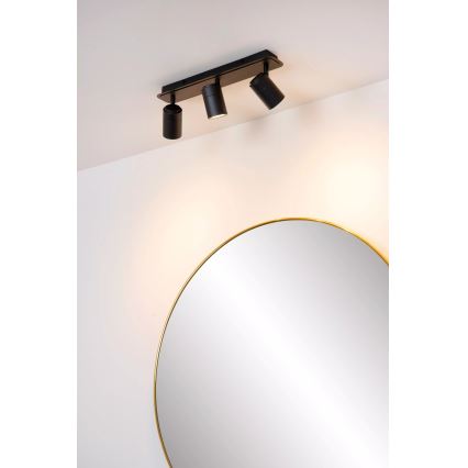 Lucide 26958/15/30 - LED Димируем баня спот LENNERT 3xGU10/5W/230V IP44 черен