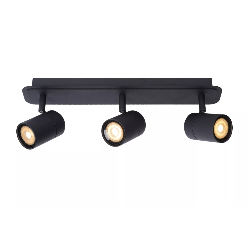 Lucide 26958/15/30 - LED Димируем баня спот LENNERT 3xGU10/5W/230V IP44 черен