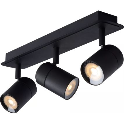 Lucide 26958/15/30 - LED Димируем баня спот LENNERT 3xGU10/5W/230V IP44 черен