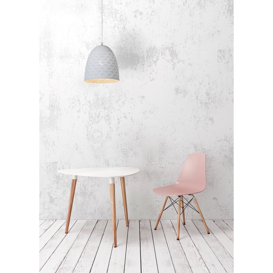Lucide 43408/24/31 - Висящ полилей GALLA 1xE27/60W/230V бял