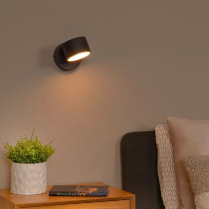 Lucide 44217/08/30 - LED димируемо стеннo точково осветително тяло GIAN LED/9W/230V черно