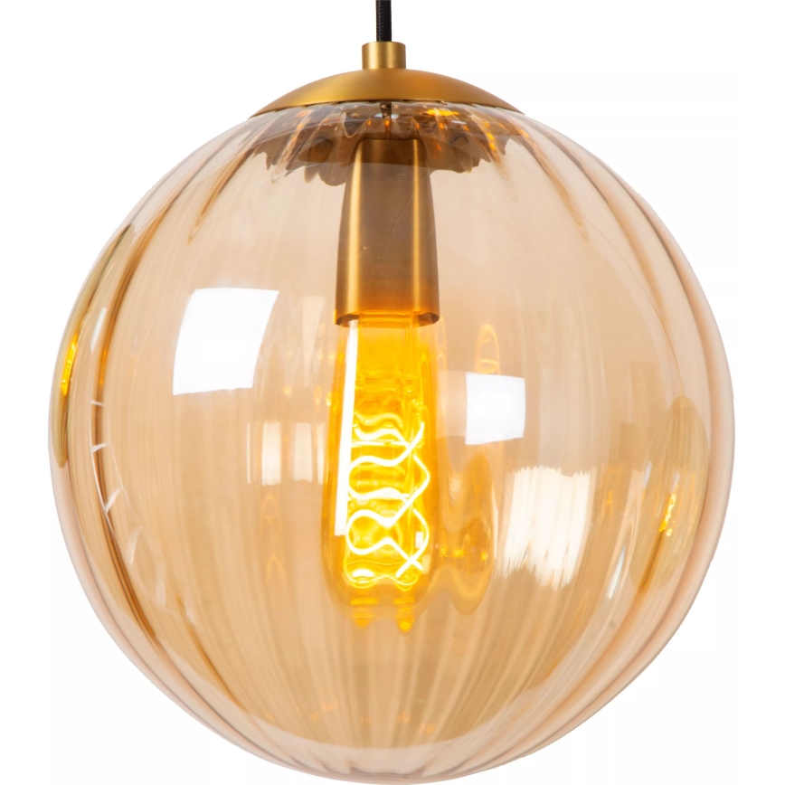 Lucide 45493/03/33 - Пендел MONSARAZ 3xE27/40W/230V зелен/бежов