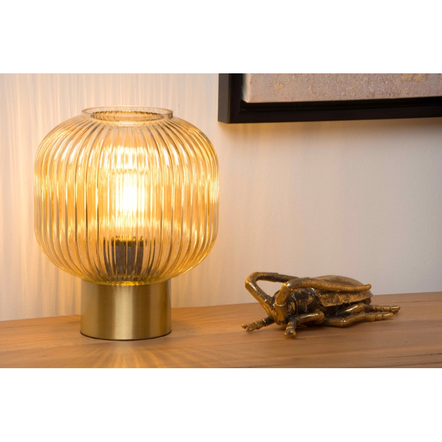 Lucide 45586/20/62 - Настолна лампа MALOTO 1xE27/40W/230V бежов/златист