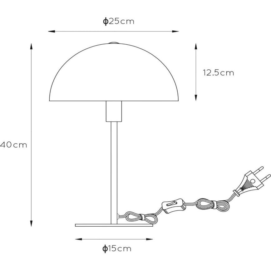 Lucide 45596/01/44 - Настолна лампа SIEMON 1xE14/25W/230V оранжев