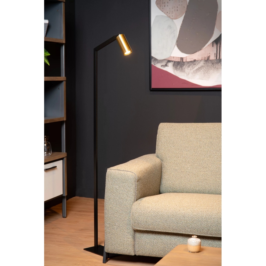 Lucide 45799/01/30 - Лампион SYBIL 1xGU10/35W/230V черен/златист