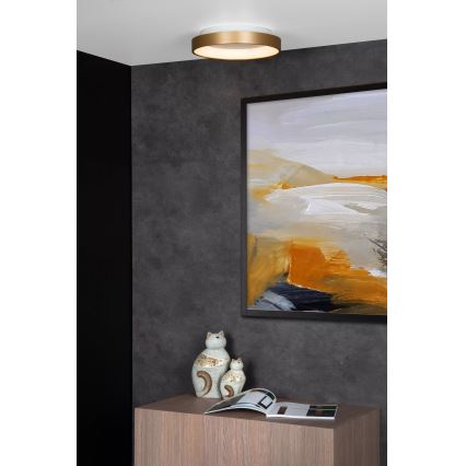 Lucide 46103/20/02 - LED Димируем плафон VIDAL LED/20W/230V Ø 28 см златист