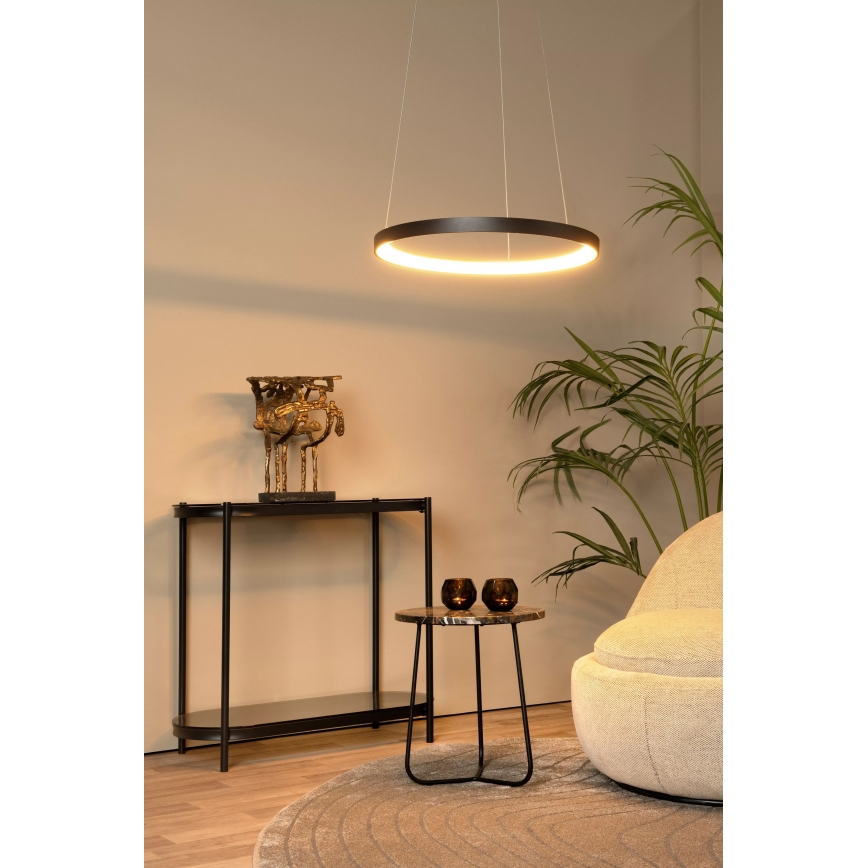 Lucide 46403/48/30 - LED Димируем пендел VIDAL LED/48W/230V Ø 58 см черен