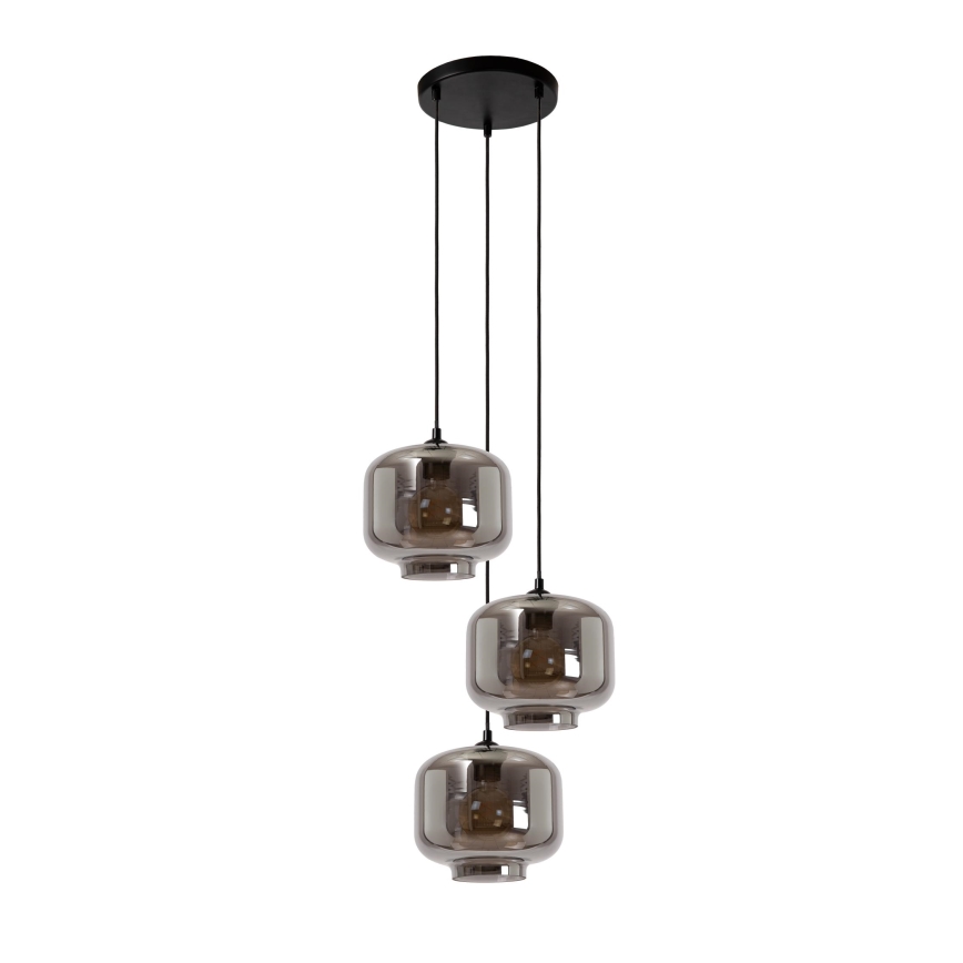 Lucide 46413/13/65 - Пендел MEDINE 3xE27/40W/230V опушен