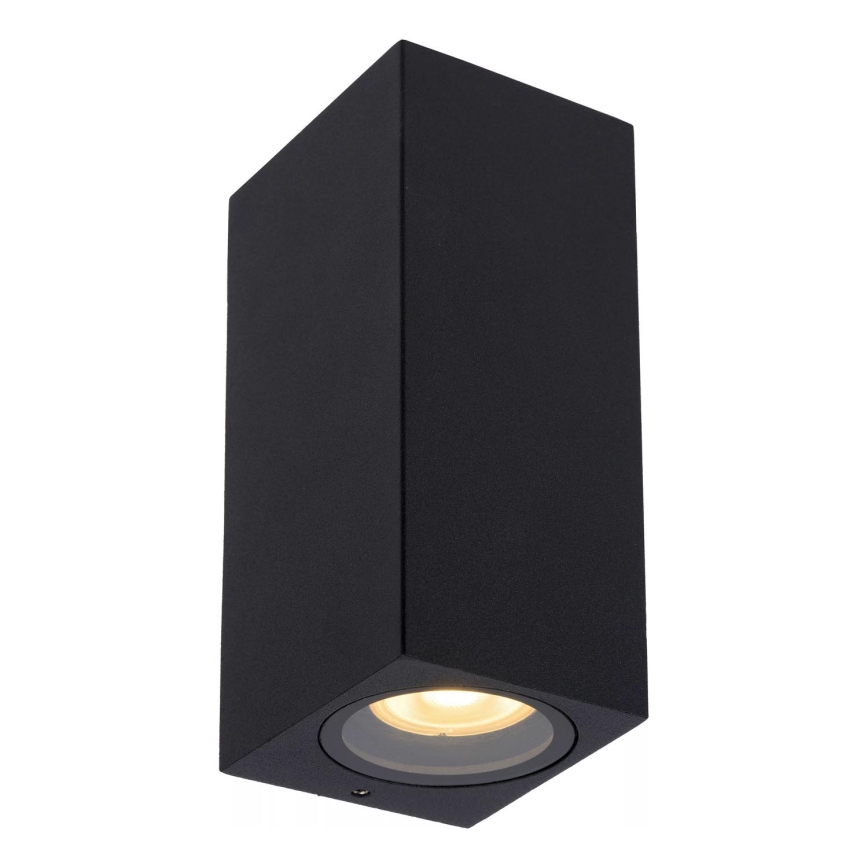 Lucide 69800/02/30 - Екстериорен аплик ZARO 2xGU10/35W/230V IP44 черен