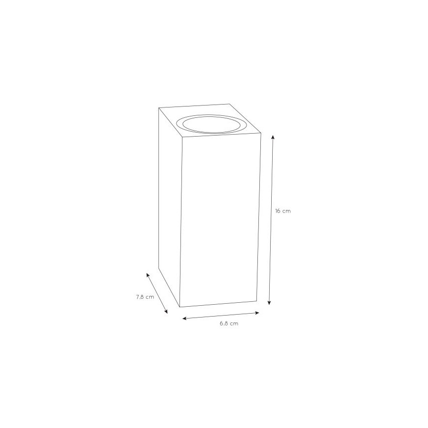 Lucide 69800/02/30 - Екстериорен аплик ZARO 2xGU10/35W/230V IP44 черен