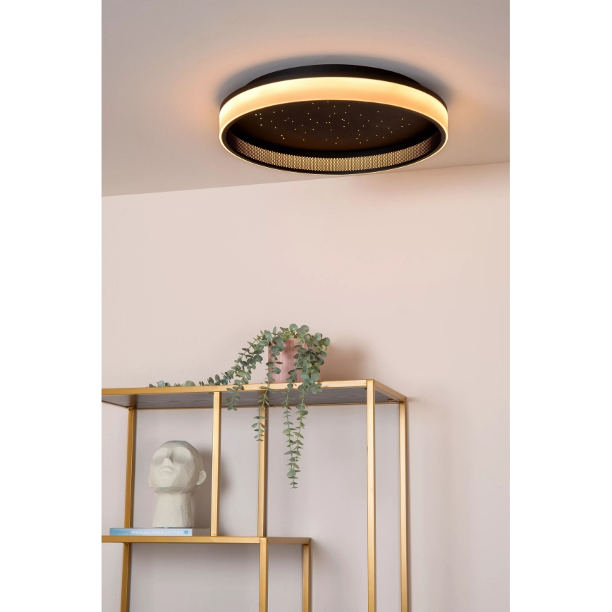 Lucide 71102/40/30 - LED Димируем плафон ESTREJA LED/40W/230V 2500-3000K Ø 40 см черен + дистанционно управление