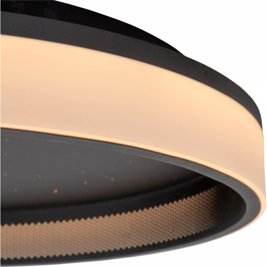 Lucide 71102/40/30 - LED Димируем плафон ESTREJA LED/40W/230V 2500-3000K Ø 40 см черен + дистанционно управление