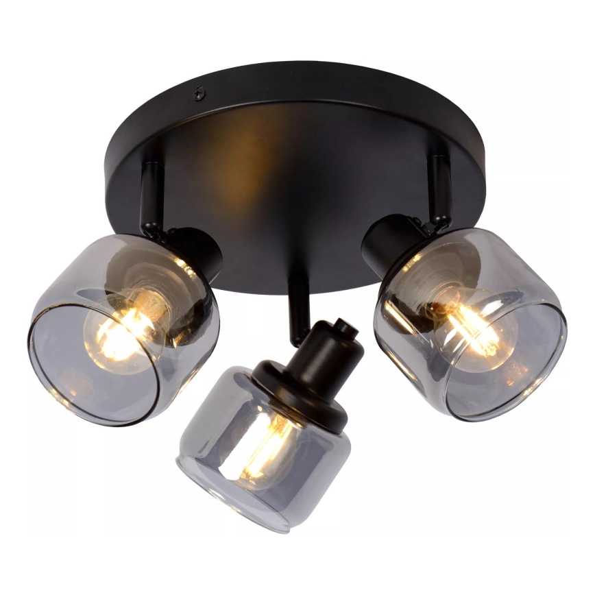 Lucide 77979/13/30 - Спот BJORN 3xE14/40W/230V черен