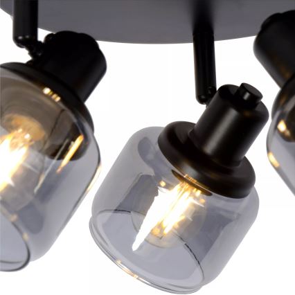Lucide 77979/13/30 - Спот BJORN 3xE14/40W/230V черен