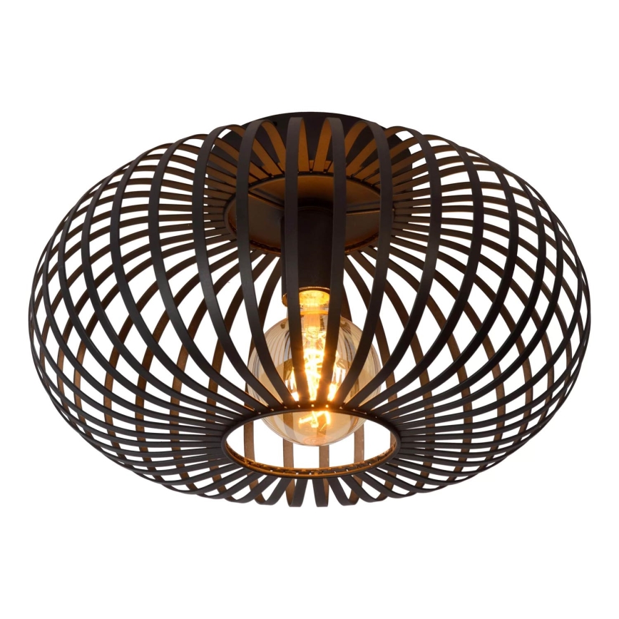 Lucide 78174/40/30 - Плафон MANUELA 1xE27/60W/230V Ø 39,5 см черен