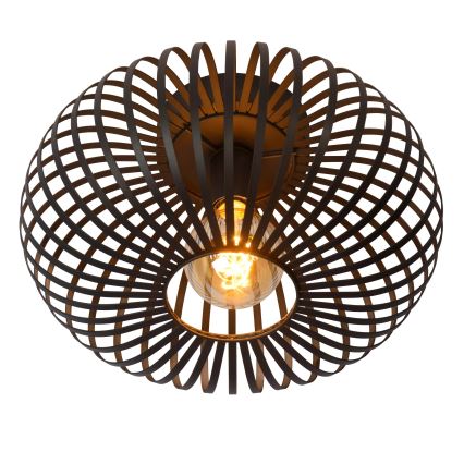 Lucide 78174/40/30 - Плафон MANUELA 1xE27/60W/230V Ø 39,5 см черен