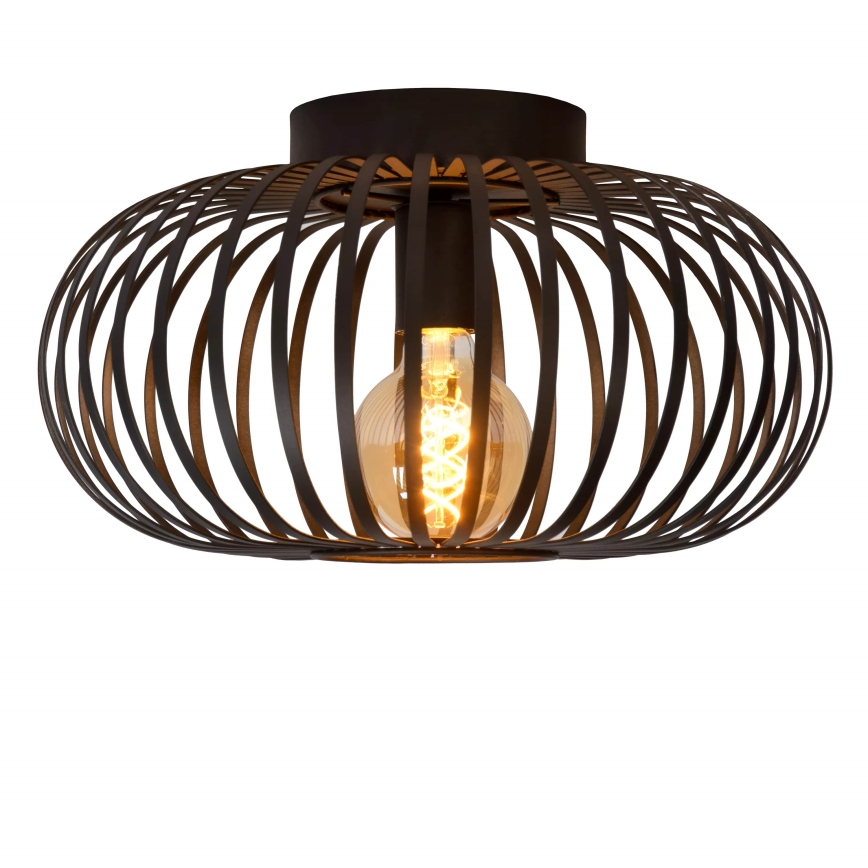 Lucide 78174/40/30 - Плафон MANUELA 1xE27/60W/230V Ø 39,5 см черен