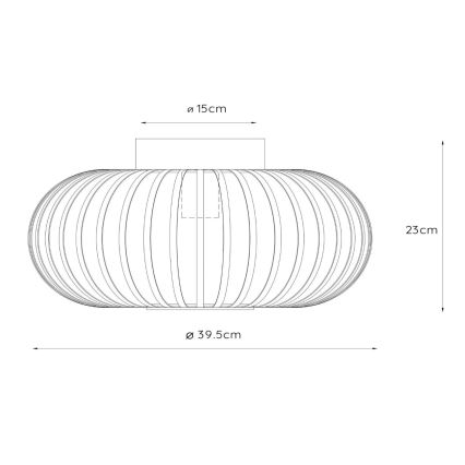 Lucide 78174/40/31 - Плафон MANUELA 1xE27/60W/230V Ø 39,5 см бял