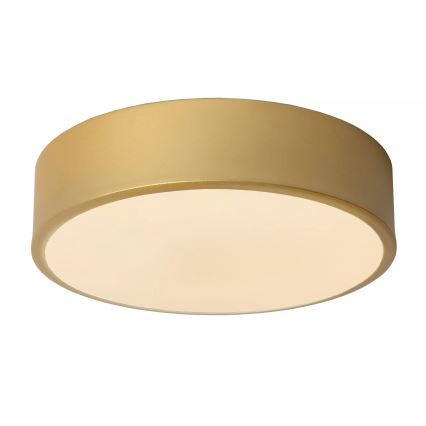 Lucide 79185/20/02 - LED Димируем плафон UNAR LED/12W/230V Ø 20 см златист