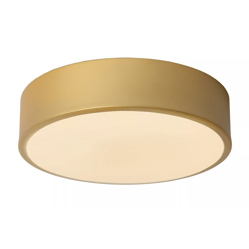 Lucide 79185/20/02 - LED Димируем плафон UNAR LED/12W/230V Ø 20 см златист