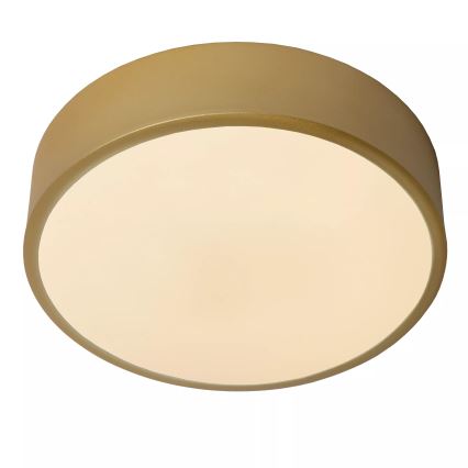 Lucide 79185/20/02 - LED Димируем плафон UNAR LED/12W/230V Ø 20 см златист