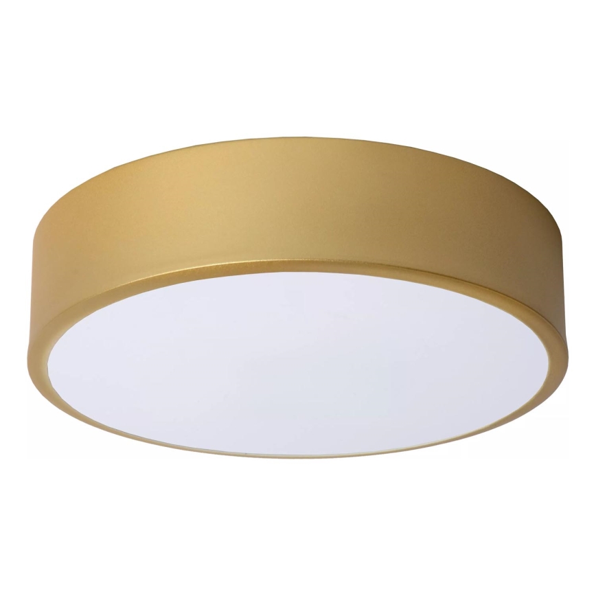 Lucide 79185/20/02 - LED Димируем плафон UNAR LED/12W/230V Ø 20 см златист
