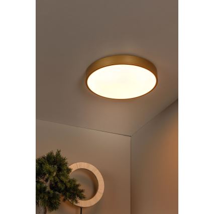 Lucide 79185/40/02 - LED Димируем плафон UNAR LED/24W/230V Ø 39,5 см златист