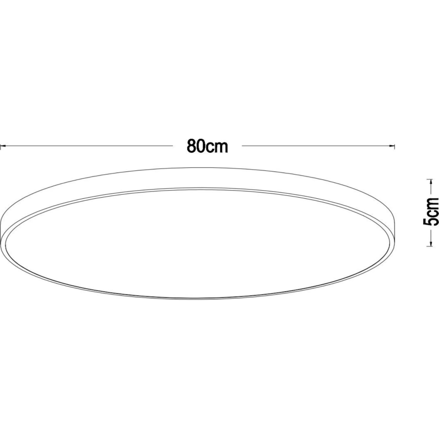 Lucide 79185/80/02 - LED Димируем плафон UNAR LED/80W/230V Ø 80 см златист