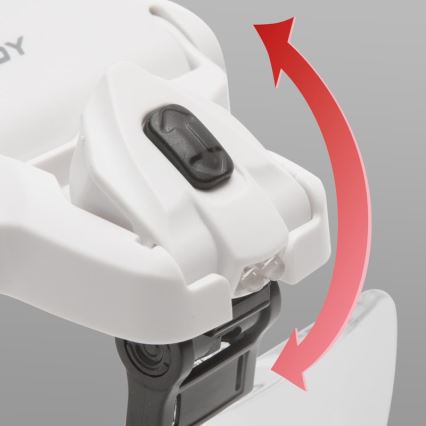 Лупа за чело с LED осветление 3xAAA + комплект лещи