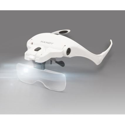 Лупа за чело с LED осветление 3xAAA + комплект лещи