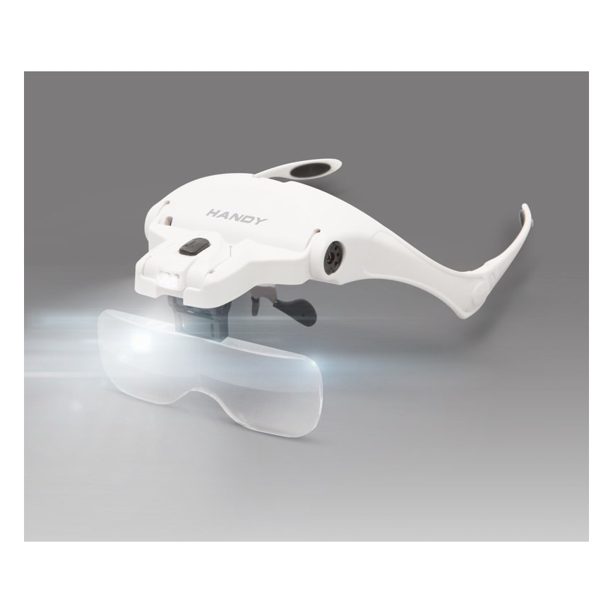 Лупа за чело с LED осветление 3xAAA + комплект лещи