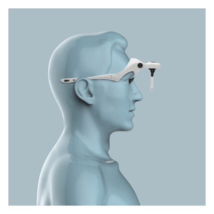 Лупа за чело с LED осветление 3xAAA + комплект лещи