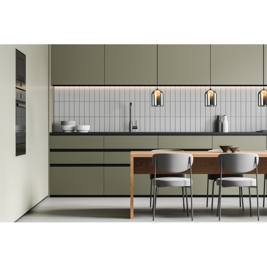 Лустер на въже KLEA 1xG9/15W/230V димна черна
