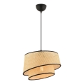 Лустър на верига BARETTE 1xE27/60W/230V бежов/черен