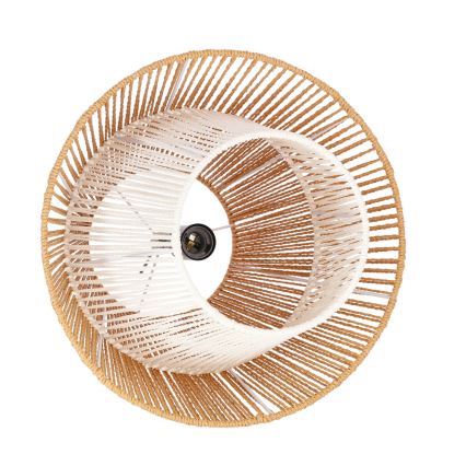 Лустър на кабел AFRICA 1xE27/40W/230V Ø 40 см кафяво/кремаво