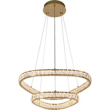 LUXERA 46152 - LED полилей с окачване на кабел MIST LED/65W/230V 4000K златист