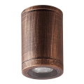 Luxera 48326 - Екстериорна лампа за таван MOPTI 1xGU10/7W/230V IP54 бронзов