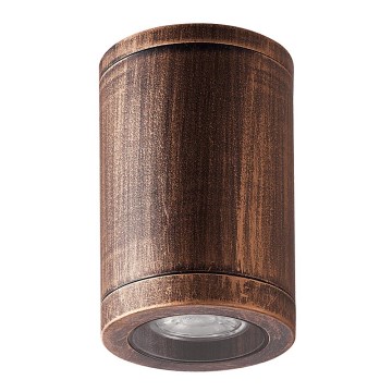 Luxera 48326 - Екстериорна лампа за таван MOPTI 1xGU10/7W/230V IP54 бронзов