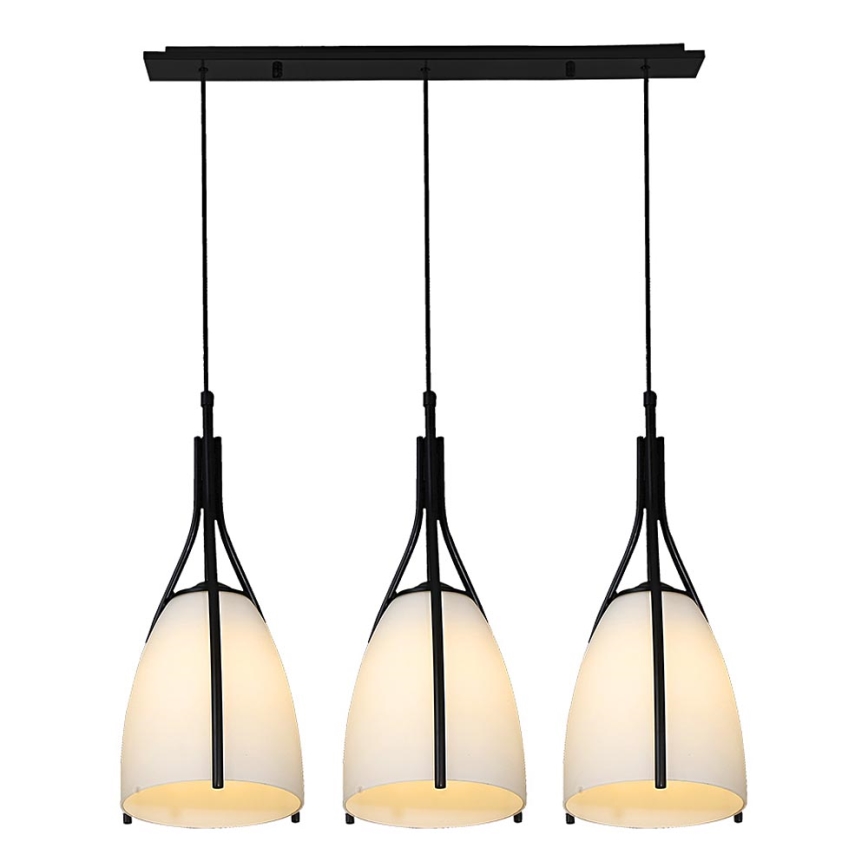 Luxera 61302 - Полилей на верижка ZORZO 3xE27/60W/230V