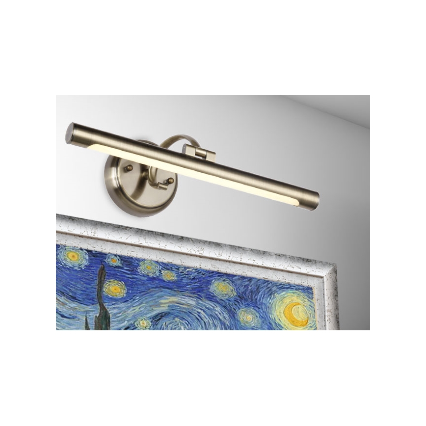 LUXERA 62301 - LED светеща картина MOSSARIO LED/8W/230V месинг