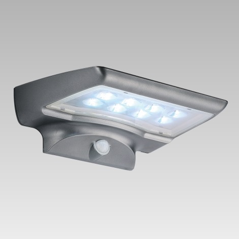 Luxera 65251 - Екстериорна соларна лампа на сензор STARGATE 8xLED/0,5W/5,4V IP44