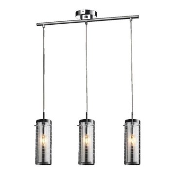 LUXERA 68001 - Полилей Висящ PALMIRA 3xE14/60W/230V
