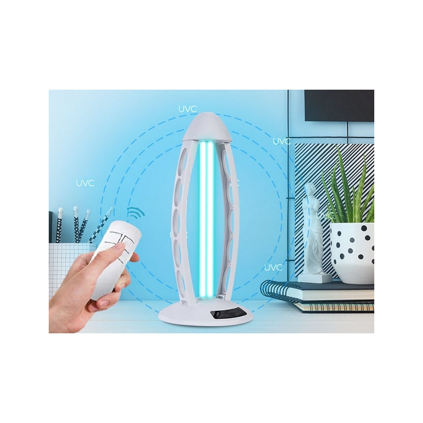 Luxera 70416 - Бактерицидна лампа с озон UVC/38W/230V + дистанционно
