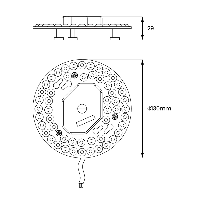 Магнитен LED модул LED/12W/230V 2700-6500K Ø 13 см - Brilagi