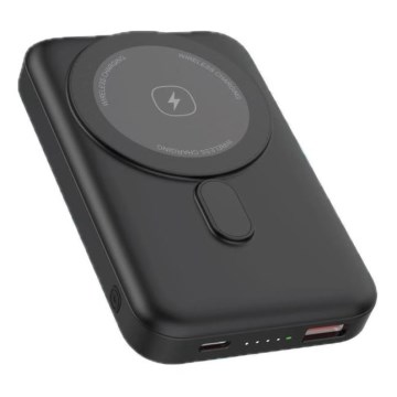 Магнитна Power Bank с безжично зареждане MagSafe 10000 mAh 20W Power Delivery черна