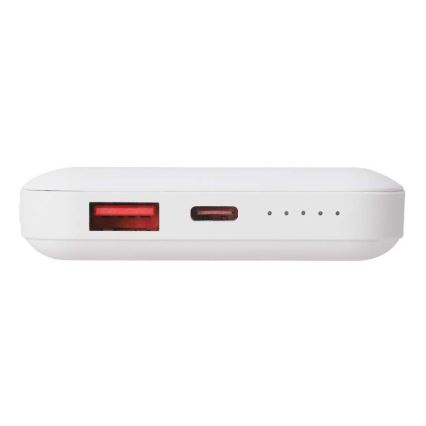Магнитна захранваща банка с безжично зареждане Power Delivery 10 000mAh/20W/3,7V бял
