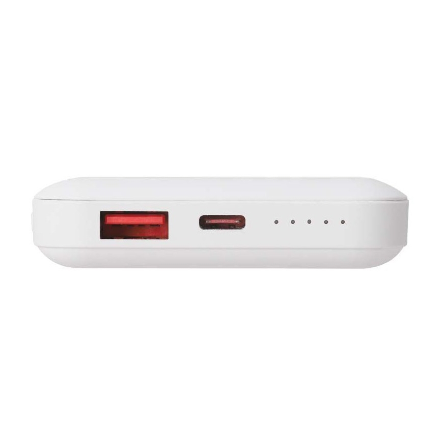 Магнитна захранваща банка с безжично зареждане Power Delivery 10 000mAh/20W/3,7V бял